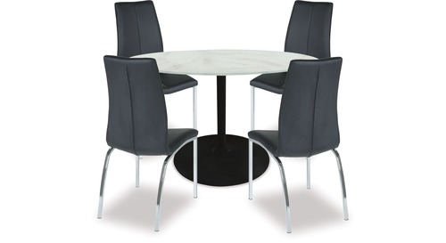 Tarifa Dining Table & Asama Chairs x 4 